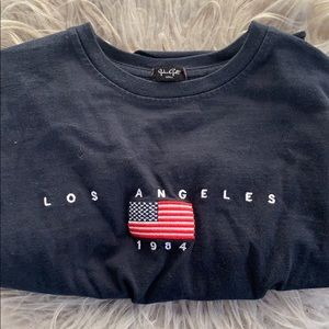 brandy melville los angeles crop top